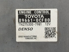 0 PCM Engine Control Computer ECU ECM PCU OEM P/N:89661-3T790 Fits Fits 203 OEM Used Auto Parts