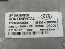 2016-2018 Kia Optima PCM Engine Control Computer ECU ECM PCU OEM P/N:39138-2GGC0 39108-2GGC0, 39108-2GGD2 Fits Fits 2016 2017 2018 OEM Used Auto Parts