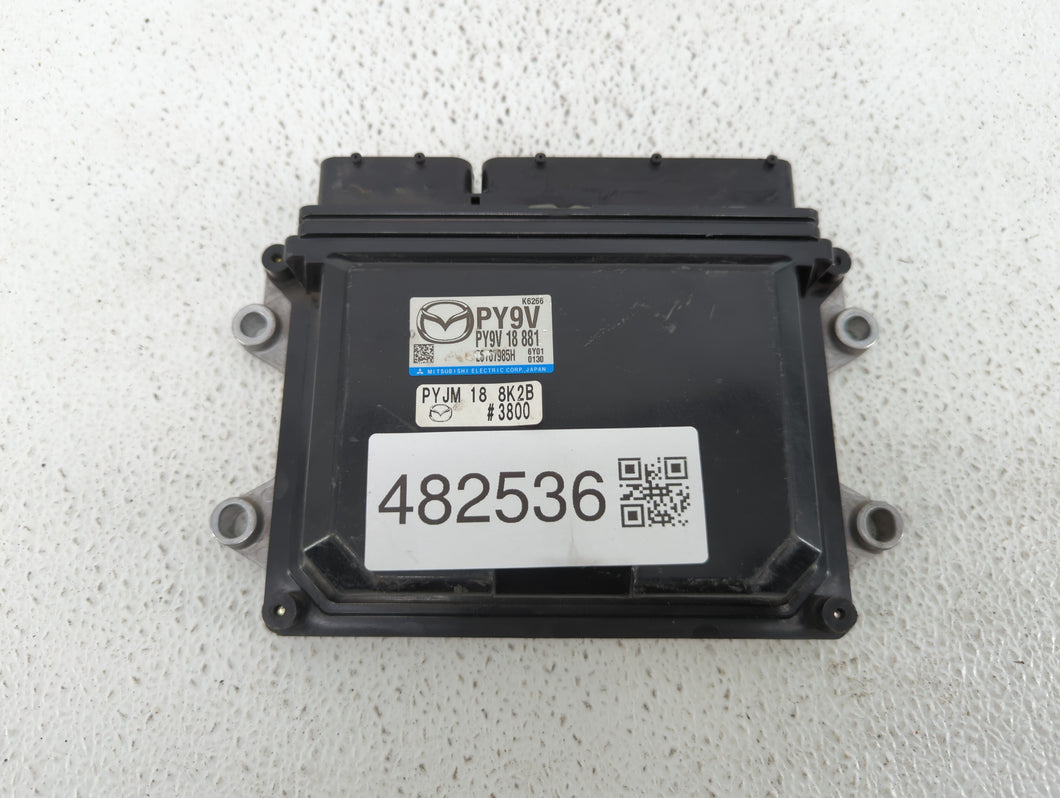 2017-2018 Mazda 3 PCM Engine Control Computer ECU ECM PCU OEM P/N:PSAE 18 881 PY9W 18 881A, PYJM 18 8K2B Fits Fits 2016 2017 2018 OEM Used Auto Parts