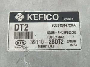 2014-2015 Kia Rio PCM Engine Control Computer ECU ECM PCU OEM P/N:39110-2BDT6 39110-2BDR5, 39110-2BDT2 Fits Fits 2014 2015 OEM Used Auto Parts