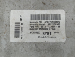 2006 Ford Expedition PCM Engine Control Computer ECU ECM PCU OEM P/N:6L1A-12A650-BB Fits OEM Used Auto Parts