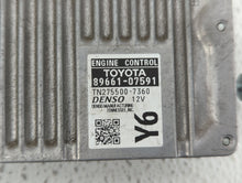 2013-2014 Toyota Avalon PCM Engine Control Computer ECU ECM PCU OEM P/N:89661-07591 89661-07590 Fits Fits 2013 2014 OEM Used Auto Parts