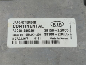 2016-2018 Kia Optima PCM Engine Control Computer ECU ECM PCU OEM P/N:39108-2GGL1 39138-2GGL1, 39138-2GGC5 Fits Fits 2016 2017 2018 OEM Used Auto Parts