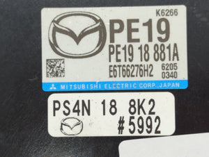 2014-2016 Mazda 3 PCM Engine Control Computer ECU ECM PCU OEM P/N:PE19 18 881A PEDH 18 881, PEAB 18 881A Fits Fits 2014 2015 2016 OEM Used Auto Parts