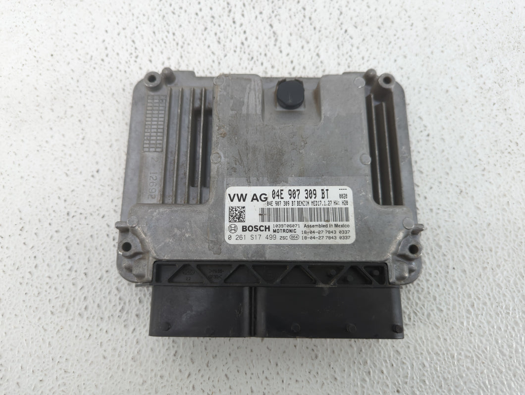 2019-2020 Volkswagen Jetta PCM Engine Control Computer ECU ECM PCU OEM P/N:04E 907 309 BT Fits Fits 2019 2020 OEM Used Auto Parts