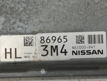 2012 Nissan Rogue PCM Engine Control Computer ECU ECM PCU OEM P/N:NEC000-641 MEC112-100 D1, NEC000-643 Fits OEM Used Auto Parts