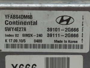 2011-2014 Hyundai Sonata PCM Engine Control Computer ECU ECM PCU OEM P/N:39111-2G666 39101-2G666 Fits Fits 2011 2012 2013 2014 OEM Used Auto Parts