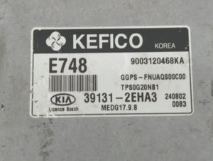 2015 Kia Soul PCM Engine Control Computer ECU ECM PCU OEM P/N:39131-2EHA3 39133-2EHA5 Fits OEM Used Auto Parts