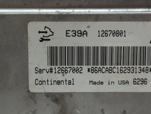 2017 Chevrolet Traverse PCM Engine Control Computer ECU ECM PCU OEM P/N:12667002 12670801, 12666070 Fits Fits 2018 2019 2020 OEM Used Auto Parts