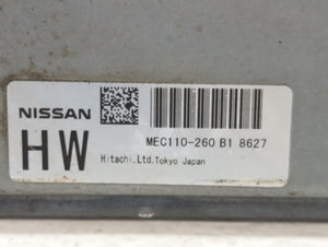 2009 Nissan Altima PCM Engine Control Computer ECU ECM PCU OEM P/N:MEC110-260 B1 MEC120-180 Fits OEM Used Auto Parts