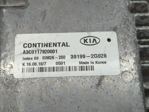 2019-2020 Kia Optima PCM Engine Control Computer ECU ECM PCU OEM P/N:39199-2G028 Fits Fits 2019 2020 OEM Used Auto Parts