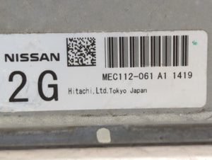 2011 Nissan Rogue PCM Engine Control Computer ECU ECM PCU OEM P/N:MEC112-061 A1 Fits OEM Used Auto Parts