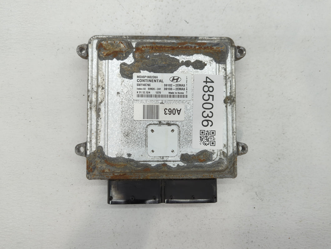 2011-2013 Hyundai Elantra PCM Engine Control Computer ECU ECM PCU OEM P/N:39102-2EMA0 39103-2EMN3 Fits Fits 2011 2012 2013 OEM Used Auto Parts