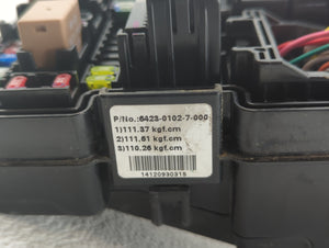 2015 Hyundai Sonata Fusebox Fuse Box Panel Relay Module P/N:6423-0102 Fits OEM Used Auto Parts