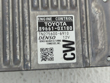 2016 Toyota Camry PCM Engine Control Computer ECU ECM PCU OEM P/N:89661-0X180 Fits OEM Used Auto Parts