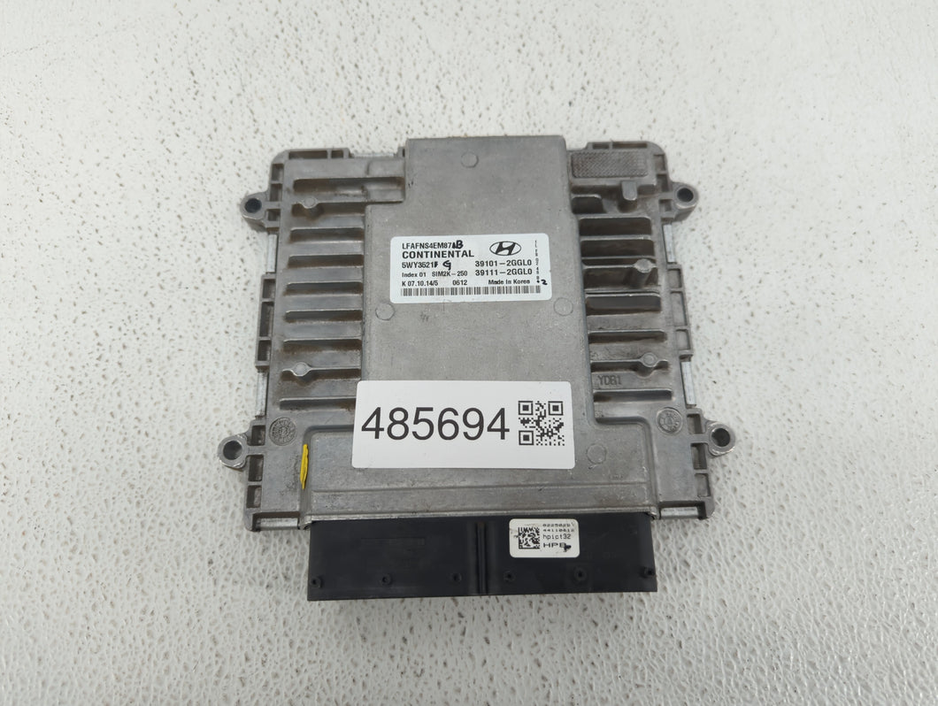 2015-2017 Hyundai Sonata PCM Engine Control Computer ECU ECM PCU OEM P/N:39111-2GGK0 39101-2GGK0 Fits Fits 2015 2016 2017 OEM Used Auto Parts