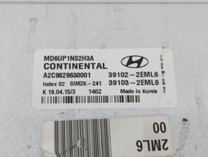 2014-2016 Hyundai Elantra PCM Engine Control Computer ECU ECM PCU OEM P/N:39103-2EML6 39102-2EML6 Fits Fits 2014 2015 2016 OEM Used Auto Parts