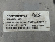 2019-2020 Kia Optima PCM Engine Control Computer ECU ECM PCU OEM P/N:39199-2G028 39170-2GJK0, 39171-2GJK0 Fits Fits 2019 2020 OEM Used Auto Parts