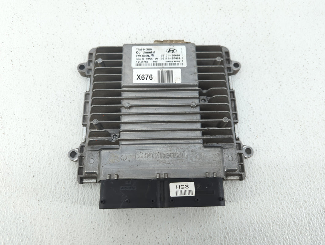 2011-2014 Hyundai Sonata PCM Engine Control Computer ECU ECM PCU OEM P/N:39111-2G678 39101-2G678 Fits Fits 2011 2012 2013 2014 OEM Used Auto Parts