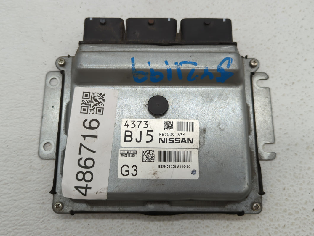 2013-2015 Nissan Sentra PCM Engine Control Computer ECU ECM PCU OEM P/N:NEC009-636 NEC009-637, NEC013-031 Fits Fits 2013 2014 2015 OEM Used Auto Parts