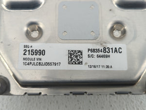 2018 Jeep Cherokee PCM Engine Control Computer ECU ECM PCU OEM P/N:P68354841AC P68342093AA, P68354831AC Fits OEM Used Auto Parts