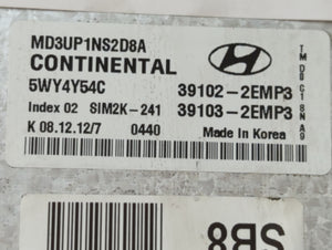 2011-2013 Hyundai Elantra PCM Engine Control Computer ECU ECM PCU OEM P/N:39103-2EMB2 39102-2EMB2 Fits Fits 2011 2012 2013 OEM Used Auto Parts