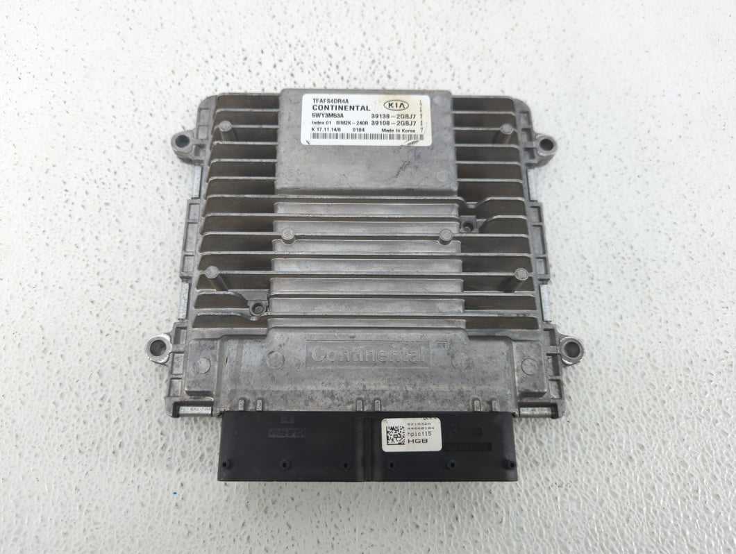 2015 Kia Optima PCM Engine Control Computer ECU ECM PCU OEM P/N:39108-2GBJ7 39138-2GBJ7 Fits OEM Used Auto Parts