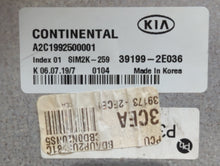 2019-2021 Kia Forte PCM Engine Control Computer ECU ECM PCU OEM P/N:39199-2E036 Fits Fits 2019 2020 2021 OEM Used Auto Parts