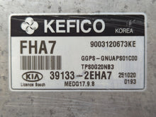 2016 Kia Soul PCM Engine Control Computer ECU ECM PCU OEM P/N:39133-2EHA7 Fits OEM Used Auto Parts