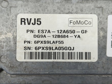 2014-2016 Ford Fusion PCM Engine Control Computer ECU ECM PCU OEM P/N:ES7A-12A650-JF ES7A-12A650-GF Fits Fits 2014 2015 2016 OEM Used Auto Parts