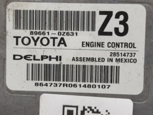 2015-2016 Toyota Corolla PCM Engine Control Computer ECU ECM PCU OEM P/N:89661-0Z630 89661-0Z631 Fits Fits 2015 2016 OEM Used Auto Parts