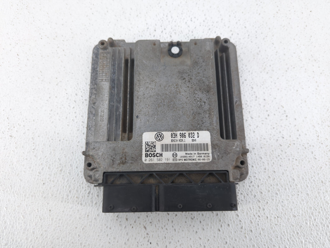 2007 Volkswagen Touareg PCM Engine Control Computer ECU ECM PCU OEM P/N:03H 906 032 D Fits OEM Used Auto Parts