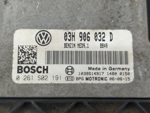 2007 Volkswagen Touareg PCM Engine Control Computer ECU ECM PCU OEM P/N:03H 906 032 D Fits OEM Used Auto Parts