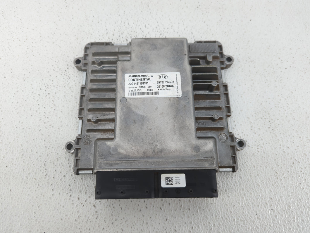 2016-2018 Kia Optima PCM Engine Control Computer ECU ECM PCU OEM P/N:39138-2GGC0 39108-2GGC0, 39108-2GGD2 Fits Fits 2016 2017 2018 OEM Used Auto Parts