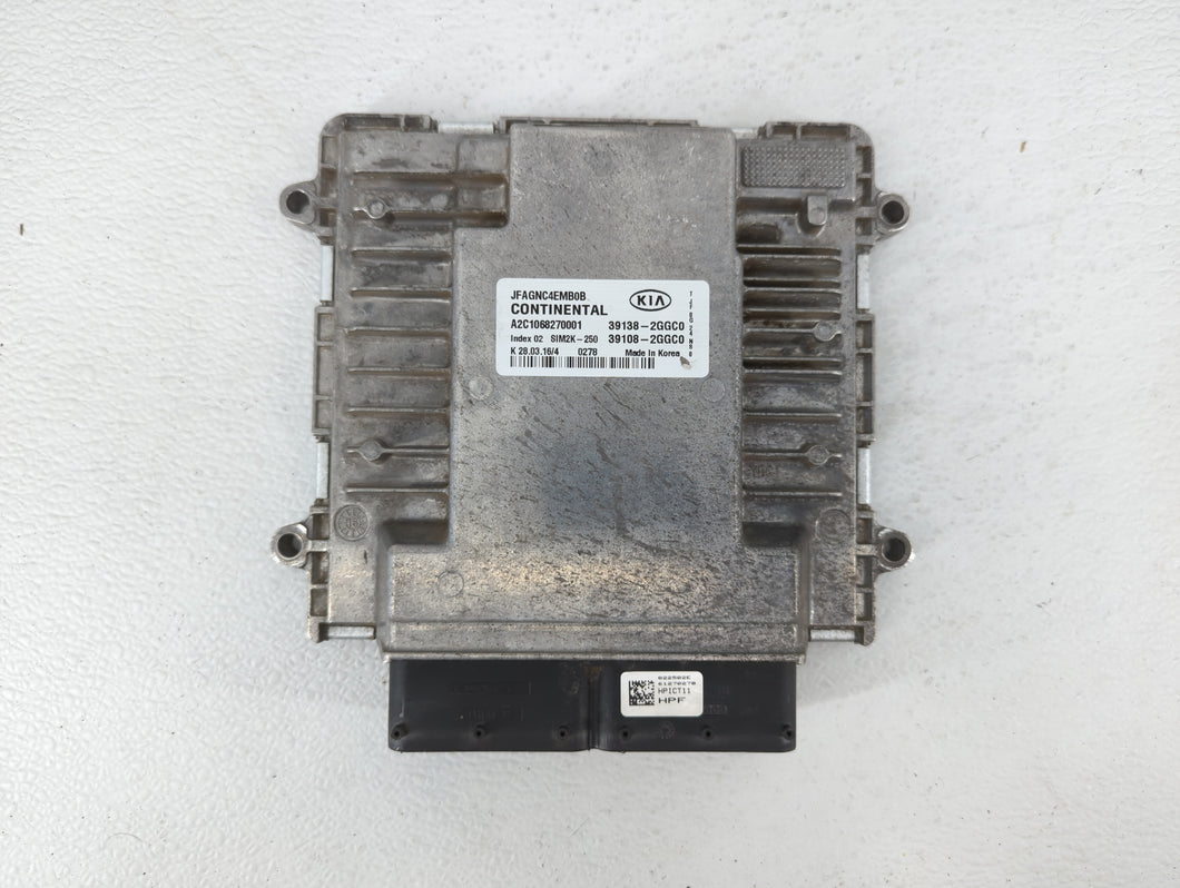 2016-2018 Kia Optima PCM Engine Control Computer ECU ECM PCU OEM P/N:39138-2GGC0 39108-2GGC0, 39108-2GGD2 Fits Fits 2016 2017 2018 OEM Used Auto Parts