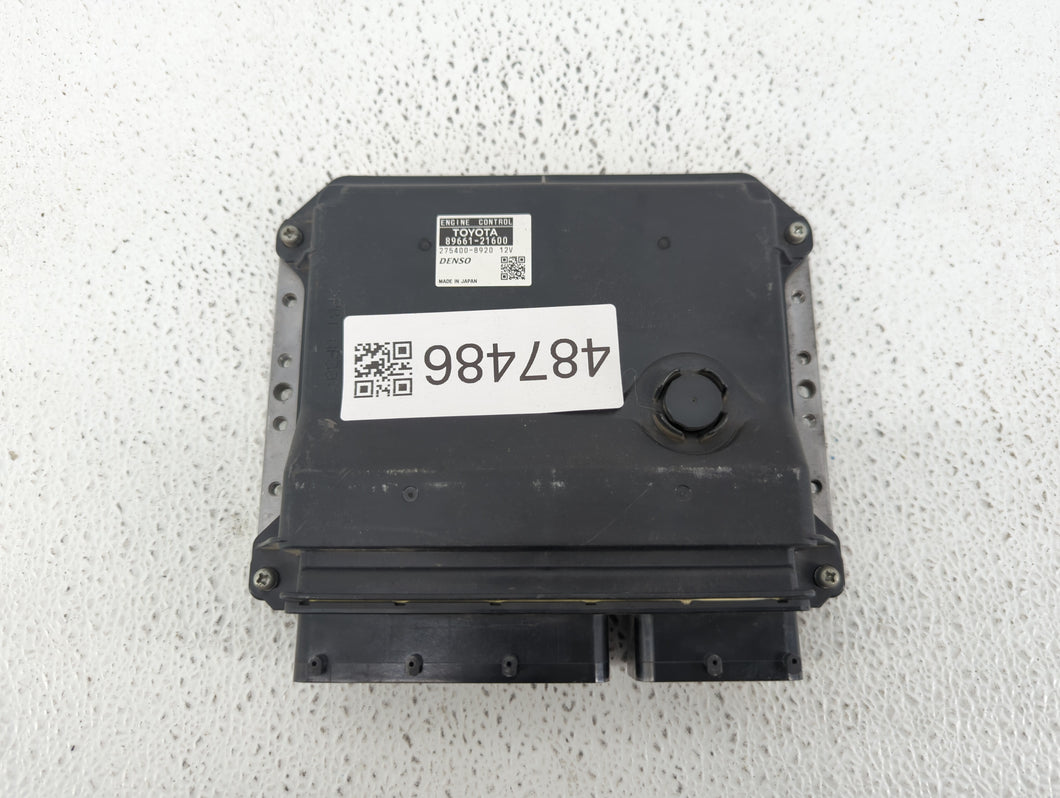 2011-2012 Scion Tc PCM Engine Control Computer ECU ECM PCU OEM P/N:89661-21530 89661-21600 Fits Fits 2011 2012 OEM Used Auto Parts