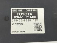 2011-2012 Scion Tc PCM Engine Control Computer ECU ECM PCU OEM P/N:89661-21530 89661-21600 Fits Fits 2011 2012 OEM Used Auto Parts