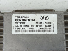 2011 Hyundai Sonata PCM Engine Control Computer ECU ECM PCU OEM P/N:39111-2G666 39101-2G666 Fits OEM Used Auto Parts