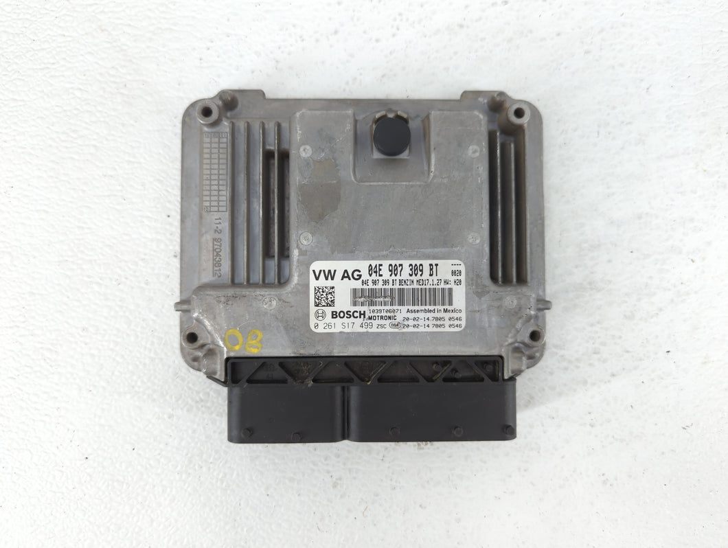 2019-2020 Volkswagen Jetta PCM Engine Control Computer ECU ECM PCU OEM P/N:04E 907 309 BT Fits Fits 2019 2020 OEM Used Auto Parts