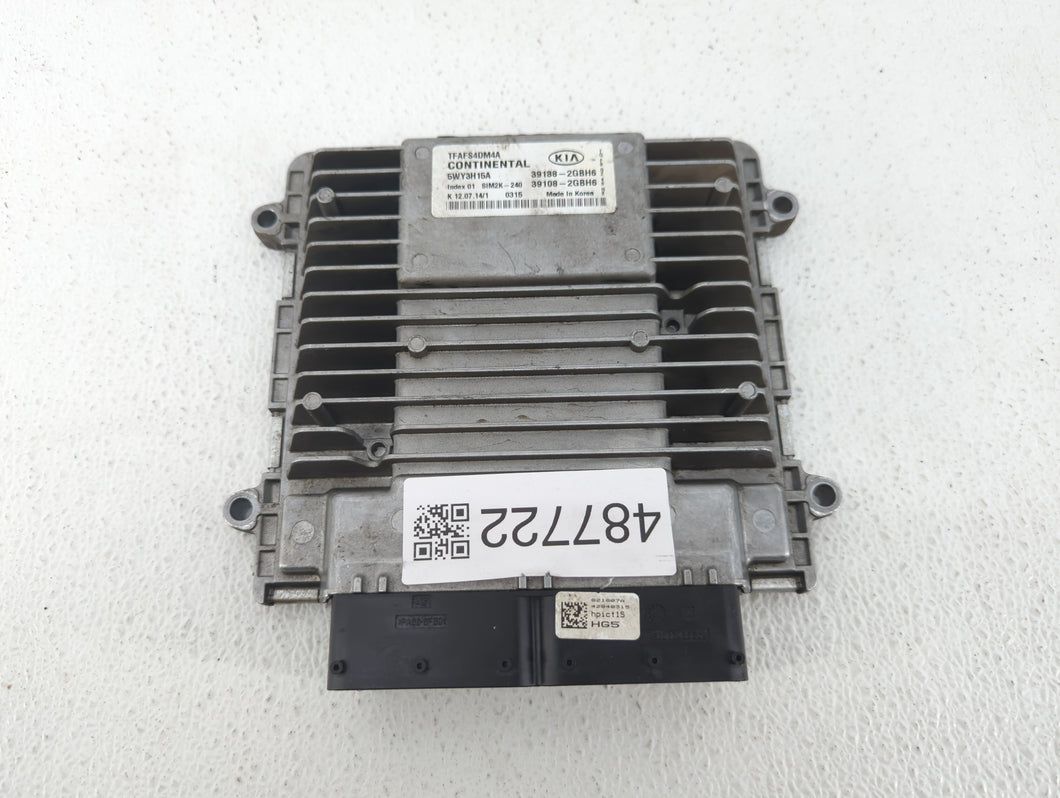 2015 Kia Optima PCM Engine Control Computer ECU ECM PCU OEM P/N:39108-2GBH6 39138-2GBH6, 39138-2GBH7, 36108-2GBH7 Fits OEM Used Auto Parts