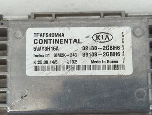 2015 Kia Optima PCM Engine Control Computer ECU ECM PCU OEM P/N:39108-2GBH6 39138-2GBH6, 39138-2GBH7, 36108-2GBH7 Fits OEM Used Auto Parts