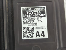 2019 Toyota Camry PCM Engine Control Computer ECU ECM PCU OEM P/N:TN276300-2070 89661-0X582 Fits OEM Used Auto Parts