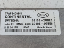 2014-2015 Kia Optima PCM Engine Control Computer ECU ECM PCU OEM P/N:39108-2GBJ6 39138-2GBJ6, 39108-2GBH5 Fits Fits 2014 2015 OEM Used Auto Parts