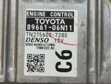 2015 Toyota Camry PCM Engine Control Computer ECU ECM PCU OEM P/N:89661-06N10 89661-06N11 Fits OEM Used Auto Parts