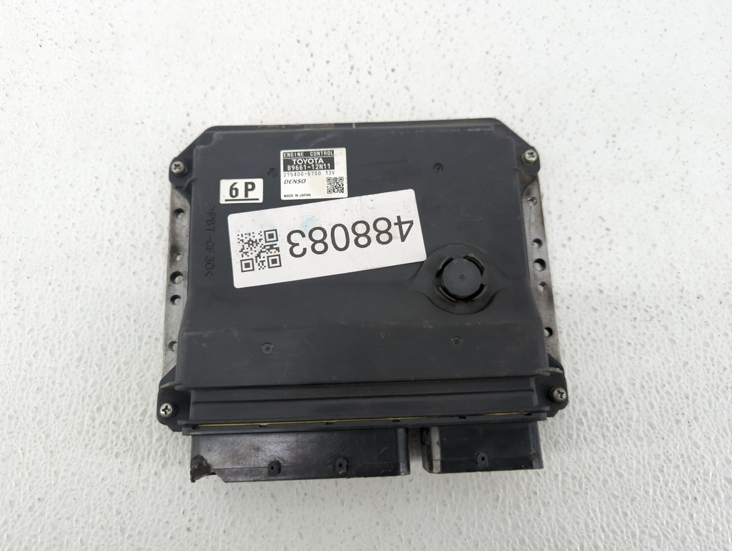 2011-2012 Scion Xb PCM Engine Control Computer ECU ECM PCU OEM P/N:89661-12N11 89661-12T90, 89661-12N10 Fits Fits 2011 2012 OEM Used Auto Parts