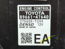 2016 Toyota Prius PCM Engine Control Computer ECU ECM PCU OEM P/N:89661-47640 89661-47650 Fits OEM Used Auto Parts