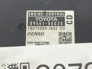 2009 Toyota Camry PCM Engine Control Computer ECU ECM PCU OEM P/N:89661-06G21 89661-06G20 Fits OEM Used Auto Parts