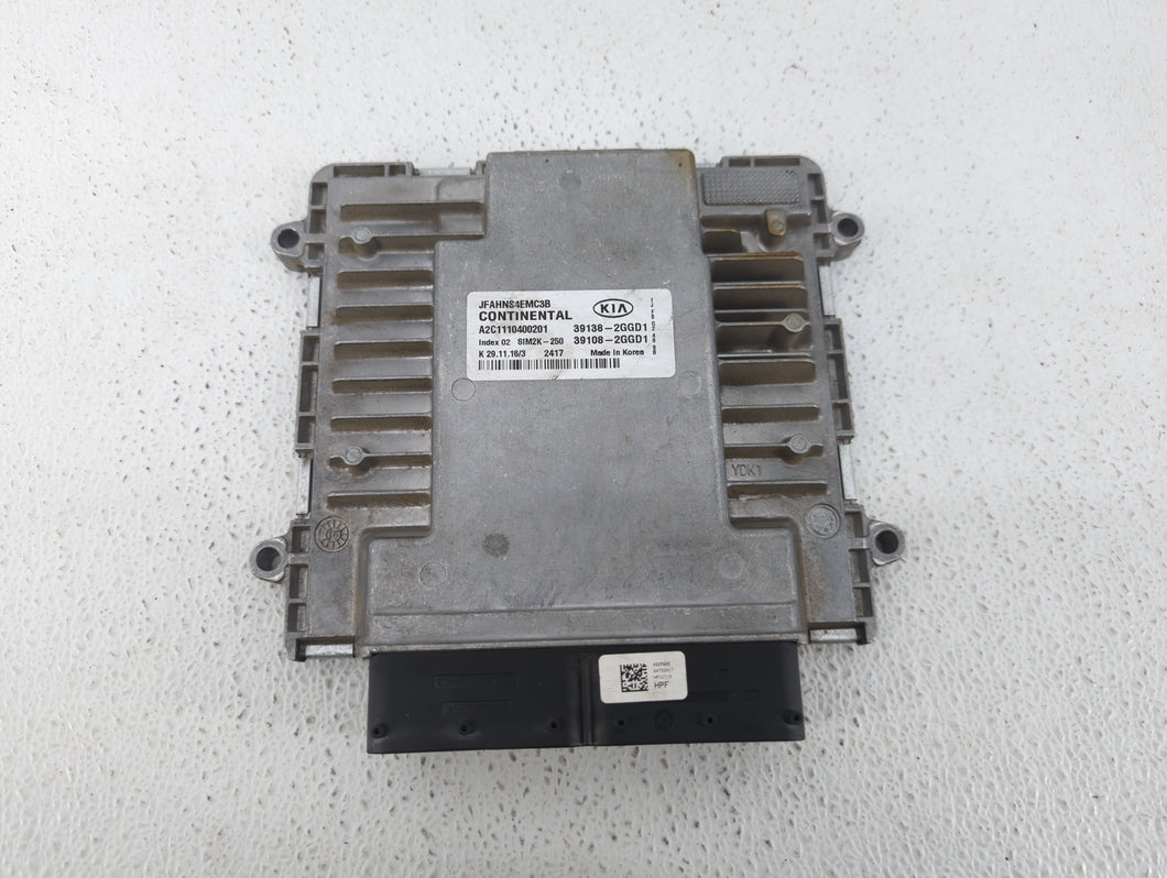 2016-2018 Kia Optima PCM Engine Control Computer ECU ECM PCU OEM P/N:39108-2GGD1 39138-2GGD1, 39108-2GGD2 Fits Fits 2016 2017 2018 OEM Used Auto Parts