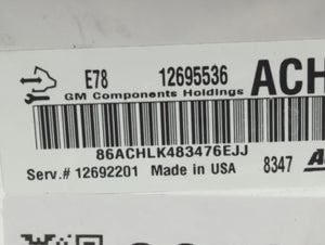 2017-2021 Chevrolet Trax PCM Engine Control Computer ECU ECM PCU OEM P/N:12692201 12695536 Fits Fits 2017 2018 2019 2020 2021 OEM Used Auto Parts