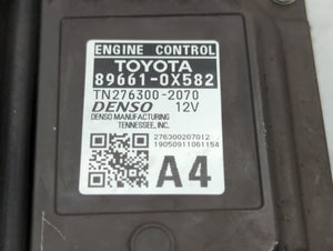 2019 Toyota Camry PCM Engine Control Computer ECU ECM PCU OEM P/N:89661-0X582 Fits OEM Used Auto Parts